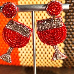 Wine Glass Earrings